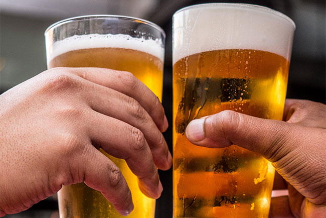 glasses of beer
