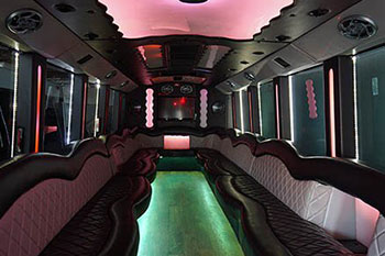 large limo bus seating